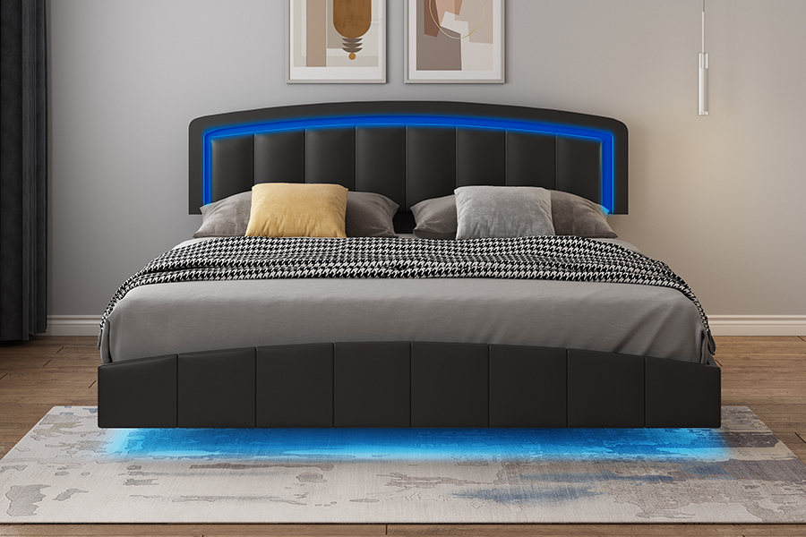 4468-1 LED tapecirani lebdeći okvir kreveta