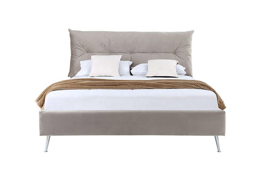 1392 Moderan krevet tapeciran tkaninom jednostavnog stila