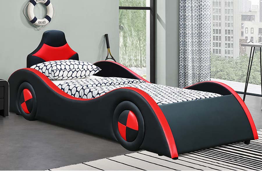 1510 Kožni krevet Cool Shape Automobilski kreveti za djecu