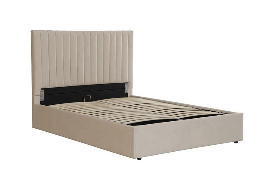 4088 Lagani luksuzni baršunasti otomanski okvir kreveta za pohranu