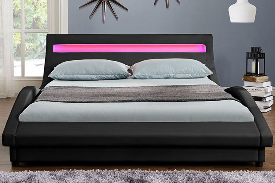1111-1 LED tapecirani okvir kreveta od PU kože u europskom stilu