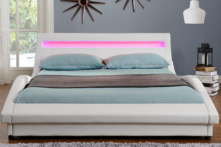 1111-1 LED tapecirani okvir kreveta od PU kože u europskom stilu