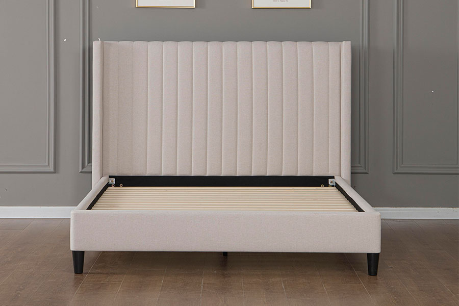 4905 Minimalistički krevet s platformom od tufnastog platna