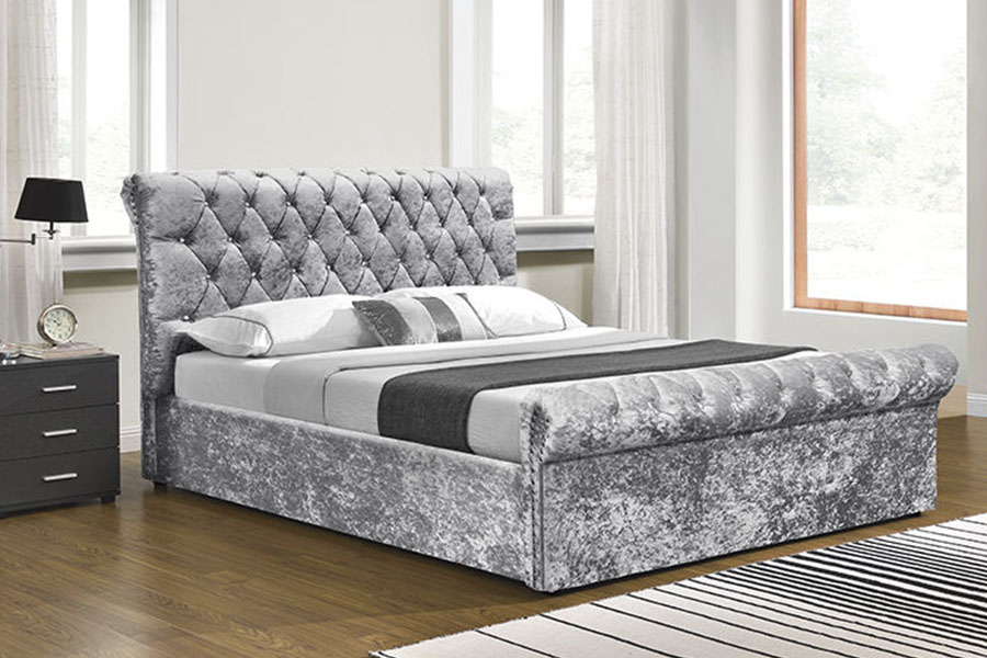 1153G Chesterfield otomanski krevet za pohranu od drobljenog baršunastog kristala