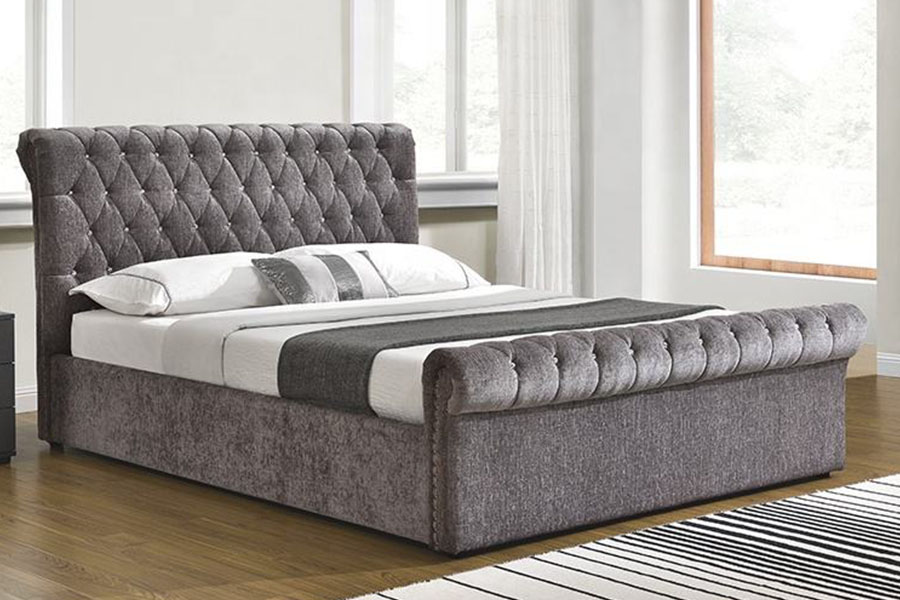 1153G Chesterfield otomanski krevet za pohranu od drobljenog baršunastog kristala